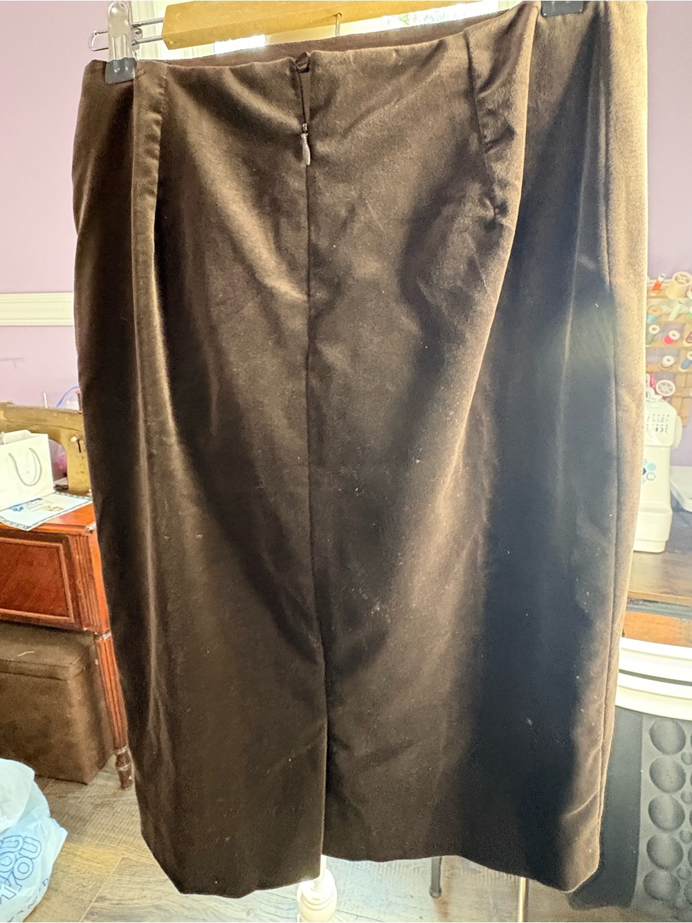 Escada Dark Brown Pencil Skirt